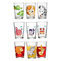 KINDERGLÄSER Tiere bunt 205 ml 9er Set - Multicolor, Glas (0.205L) - Ritzenhoff Breker