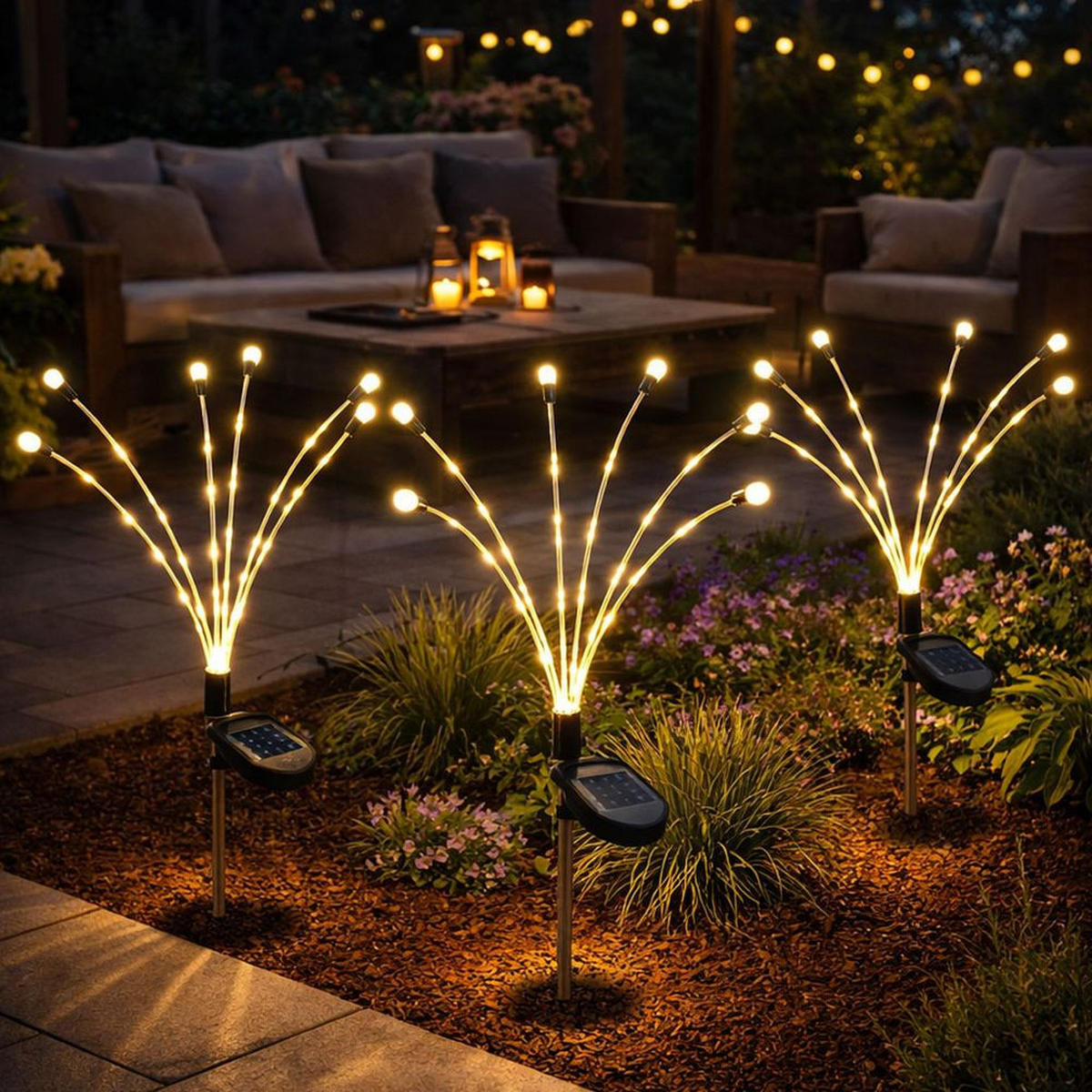 LED AUSSENLEUCHTE Solar Schwarz Weiß - Schwarz, Metall (5/6/70cm)