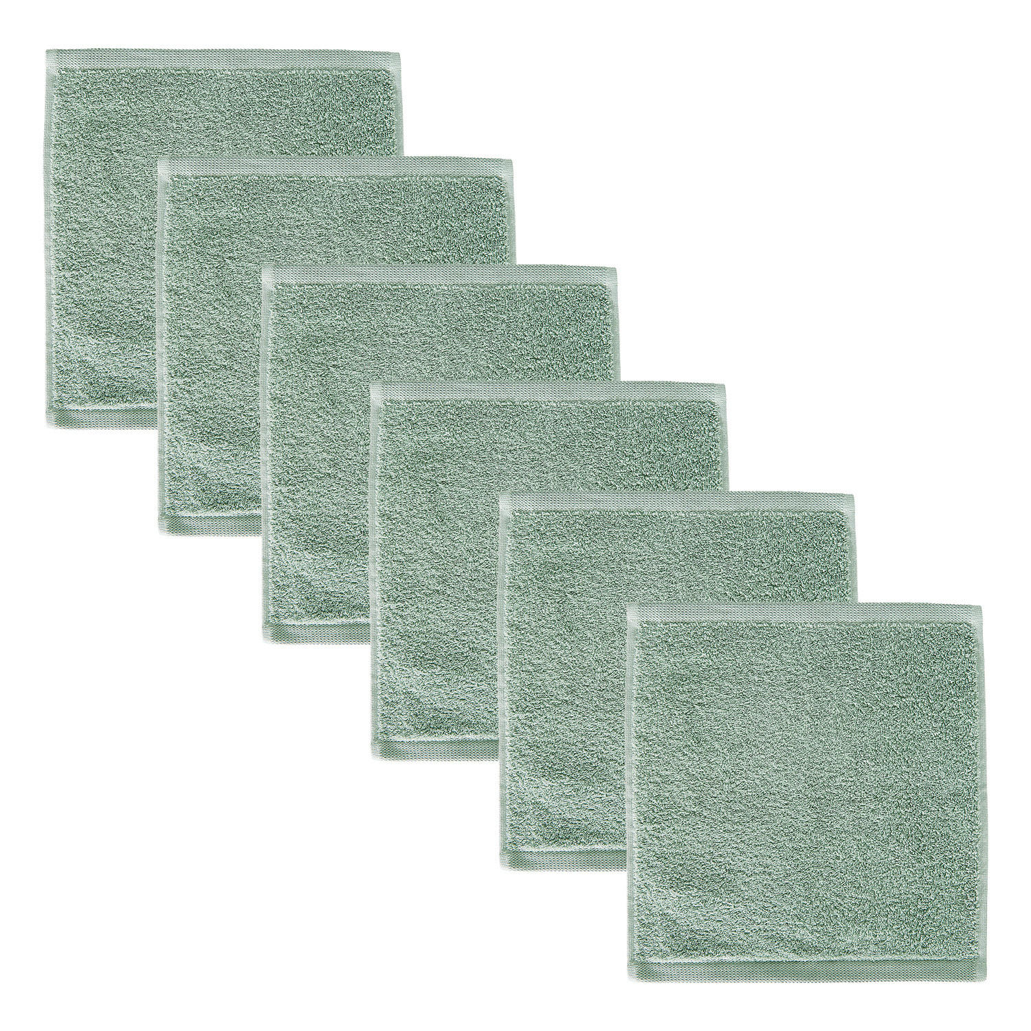 GÄSTEHANDTUCH (6er-Set) Fabulous 30x30 cm - Salbeigrün, Textil (30/30cm) - Butlers