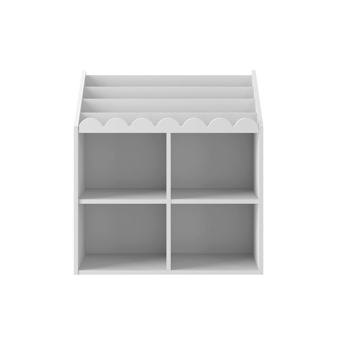 BÜCHERREGAL Book Nook Weiß - Weiß, Holzwerkstoff (71/76/33cm) - Petits-meubles