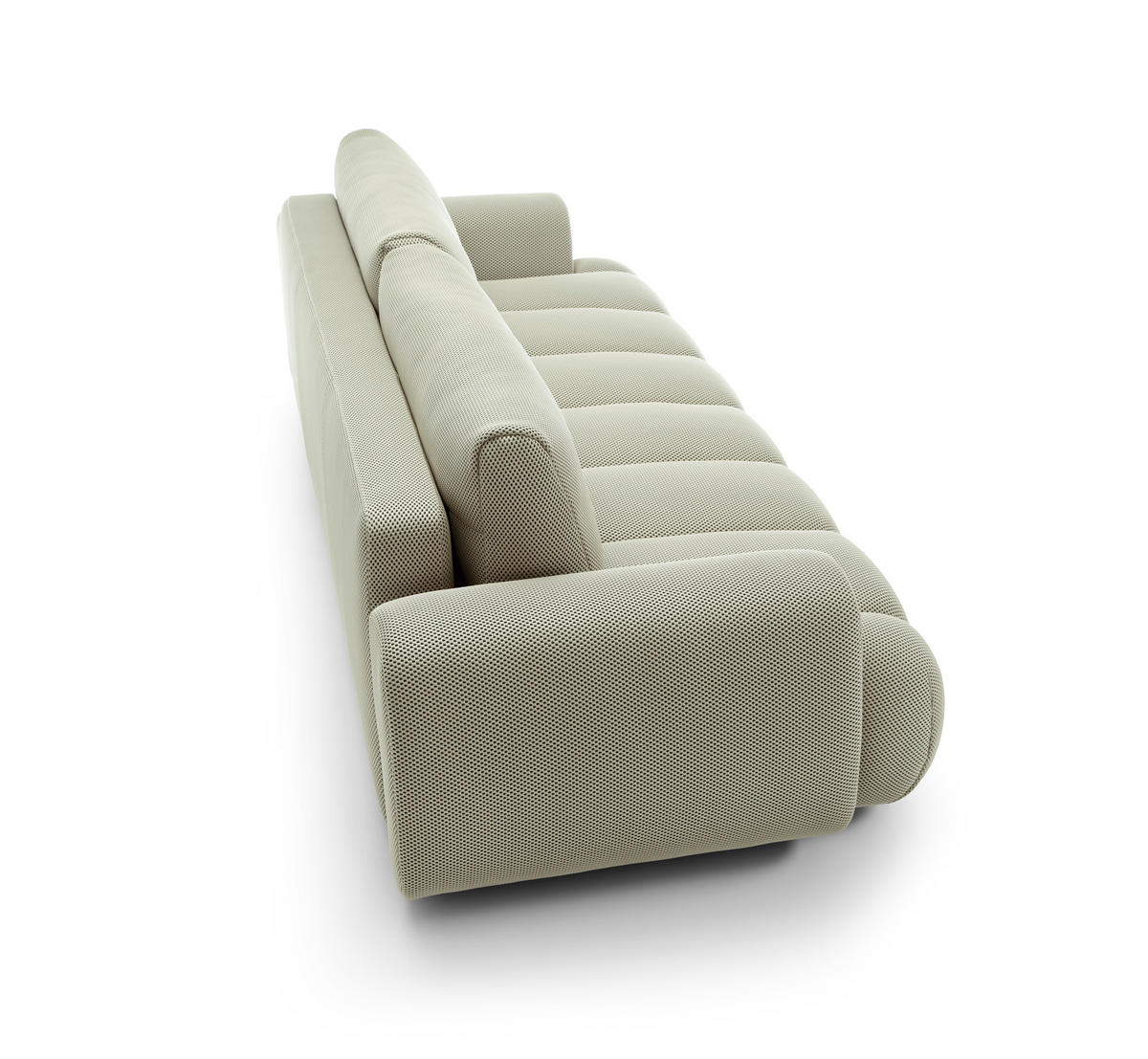 BETTSOFA SITO Braun Tkanina dzianinowa mit Schlaffunktion - Braun, Textil (110/81/263cm) - MASSENO