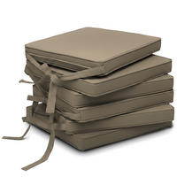 STUHLKISSEN Loft SK 45x40x5cm Taupe (6tlg) - Taupe, Textil (40/45cm) - Beautissu 