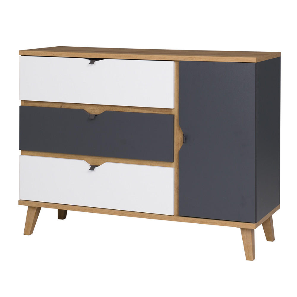 KOMMODE Maribor-132 - Braun, Holzwerkstoff (120/90/40cm) - Lomado