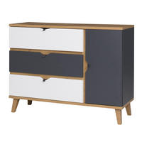 KOMMODE Maribor-132 - Braun, Holzwerkstoff (120/90/40cm) - Lomado