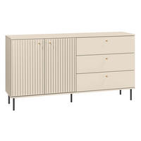 SIDEBOARD Sophie kaschmir matt 160 / 40 / 85cm - Beige, Holz/Holzwerkstoff (160/85/40cm) - Feldmann-Wohnen