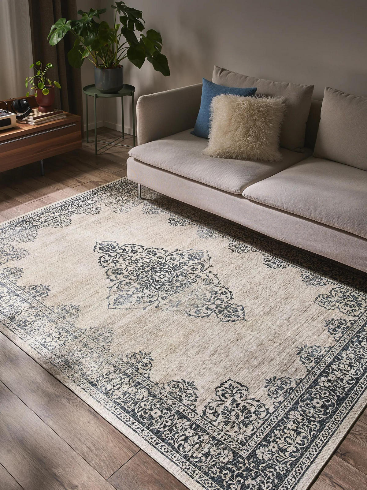 TEPPICH Laury Grau 200x300 cm - Grau, Textil (200/300cm) - benuta Pop