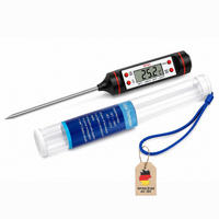 KÜCHENTHERMOMETER - Schwarz, Kunststoff - Intirilife