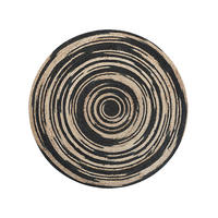 TEPPICH geflochten Artora 140/140 cm - Beige, Naturmaterialien (140/140cm) - Beliani