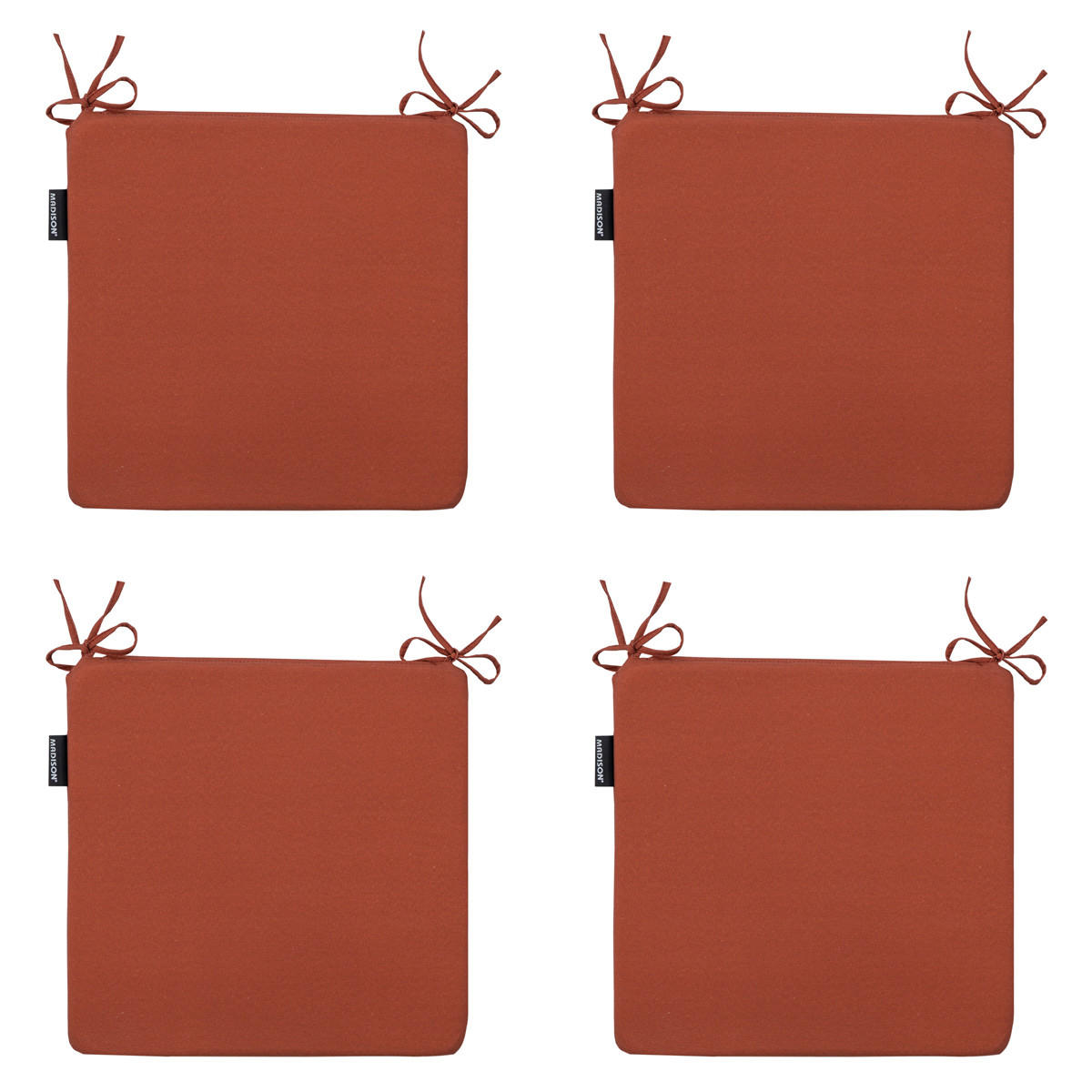 SITZKISSEN Panama 40/40 cm 4er-Set - Rotbraun, Textil (40/4/40cm) - Madison