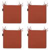 SITZKISSEN Panama 40/40 cm 4er-Set - Rotbraun, Textil (40/4/40cm) - Madison
