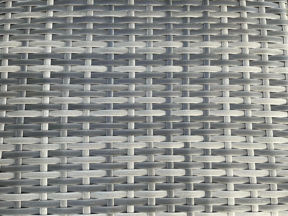 GARTENTISCH Polyrattan - Dunkelgrau, Glas/Kunststoff (60/60/71cm) - Fimous