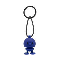 SCHLÜSSELANHÄNGER Bumble dunkelblau 3 x 1,5 cm - Dunkelblau, Kunststoff (1.5/3/1.5cm) - Hoptimist