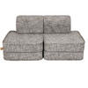KINDERSOFA, Pocket Basic, Tangle, Mondgrau - Graubraun, Textil (120/25/60cm) - MeowBaby