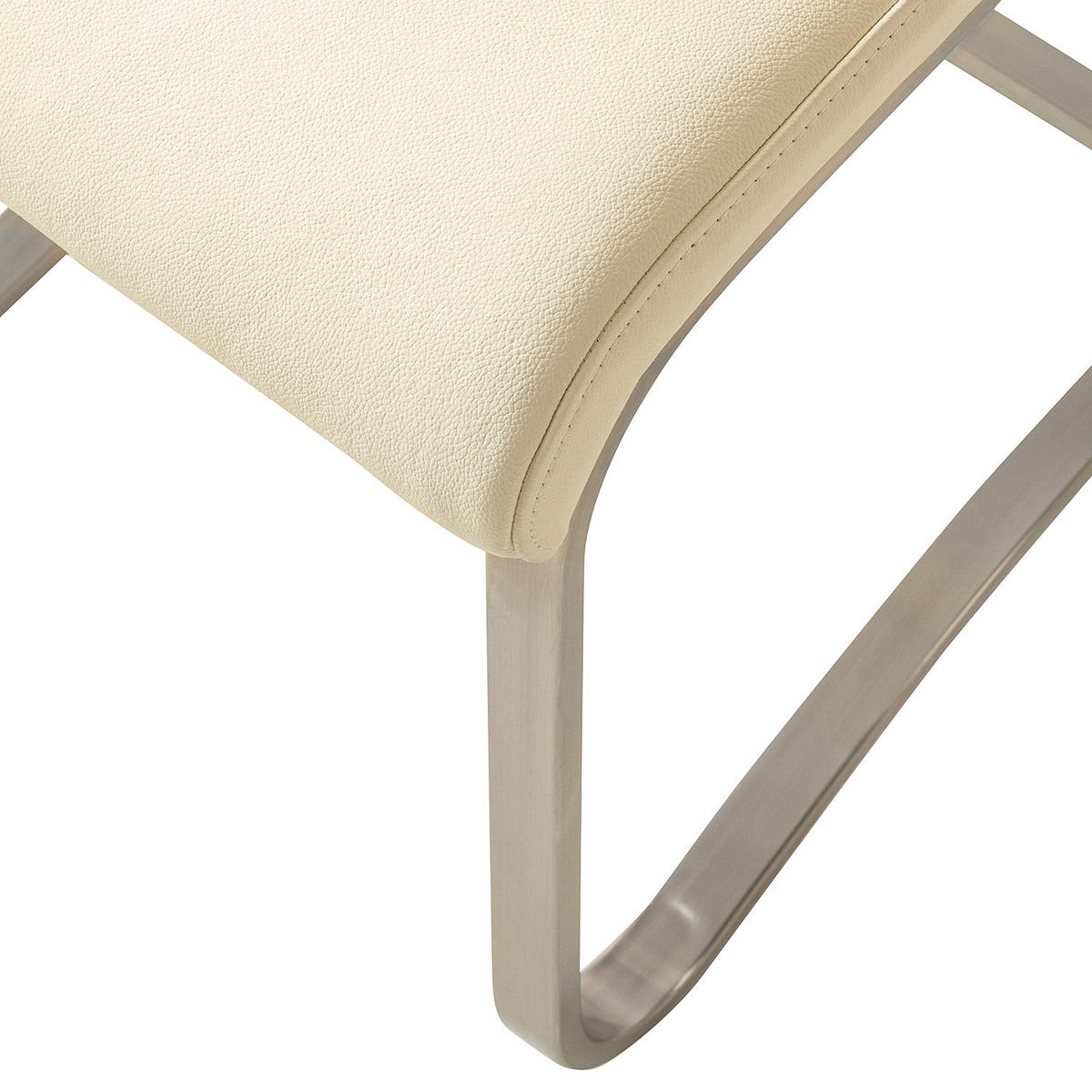 FREISCHWINGER - Creme, Leder/Metall (43/103/52cm) - home24