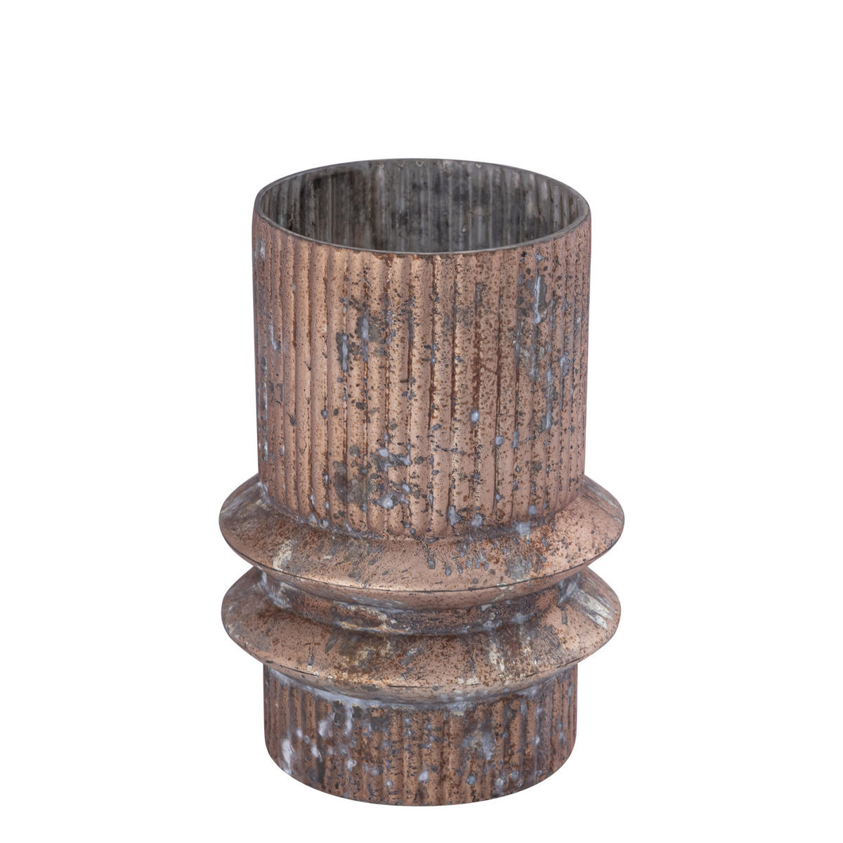 WINDLICHT Koi Braun 16/16/25cm - Braun, Glas (16/25/16cm) - PTMD Collection