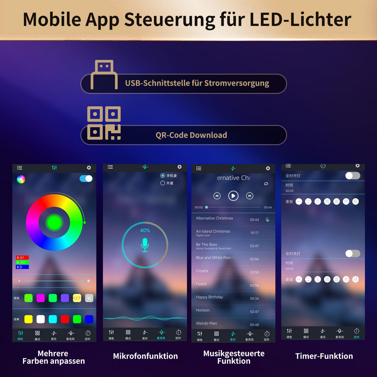 BARTISCH Ausziehbarer aus MDF mit 360° Drehplatte & LED, 135-203/39/92,8 cm, Schwarz - Schwarz, Holzwerkstoff (39/92.8/135cm) - Redom