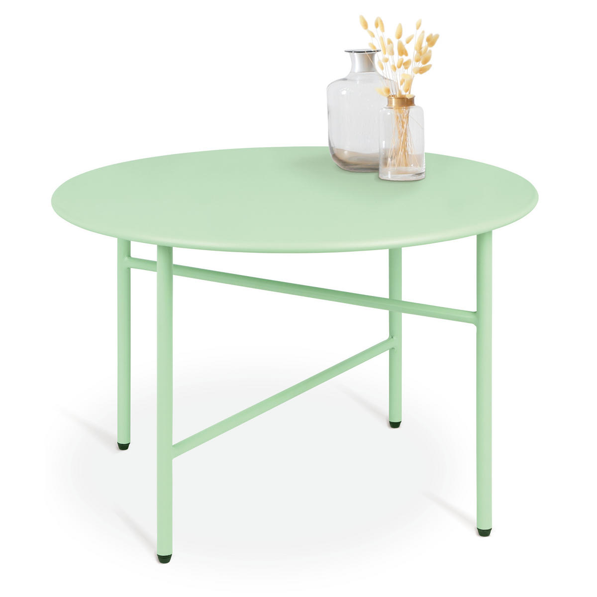 BEISTELLTISCH Finn Ø 53/36 cm Mintgrün - Mintgrün, Metall (53/53/36cm) - BoMoe