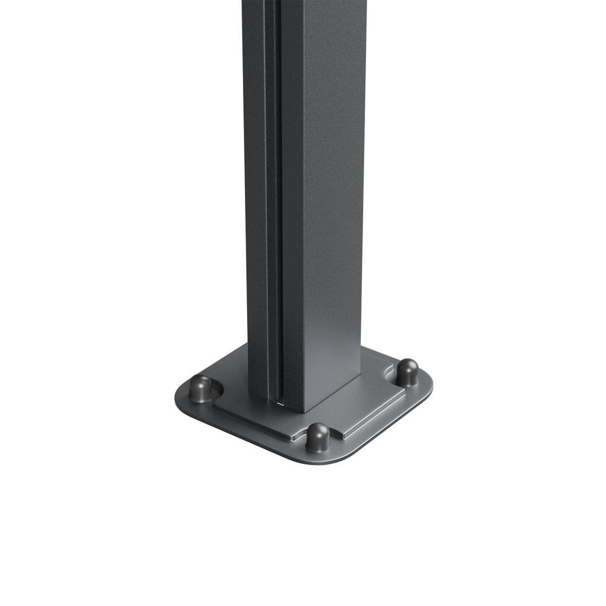 TERRASSENDACH Borneo Aluminium 5,5x3m dunkelgrau - Dunkelgrau, Metall (556/300/300cm) - Juskys