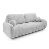 SOFA Cremona 81 LEON Mit Schlaffunktion - Hellgrau/Grau, Textil (220/90/92cm) - Sepro Meble