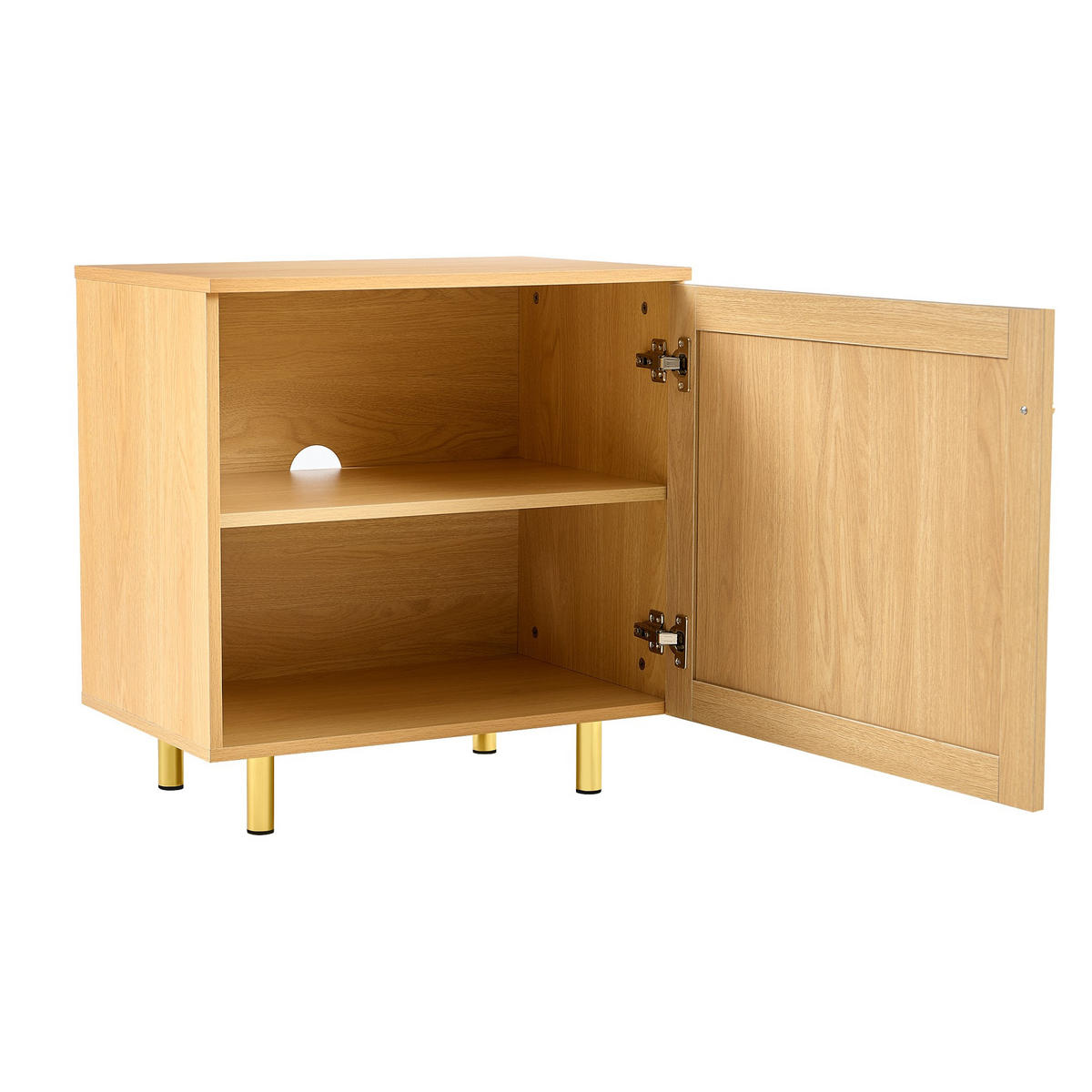 SIDEBOARD 60/40/63 cm,Ratten Retro-Design,Naturfarben - Naturfarben, Holz (60/63/40cm) - LVHOM