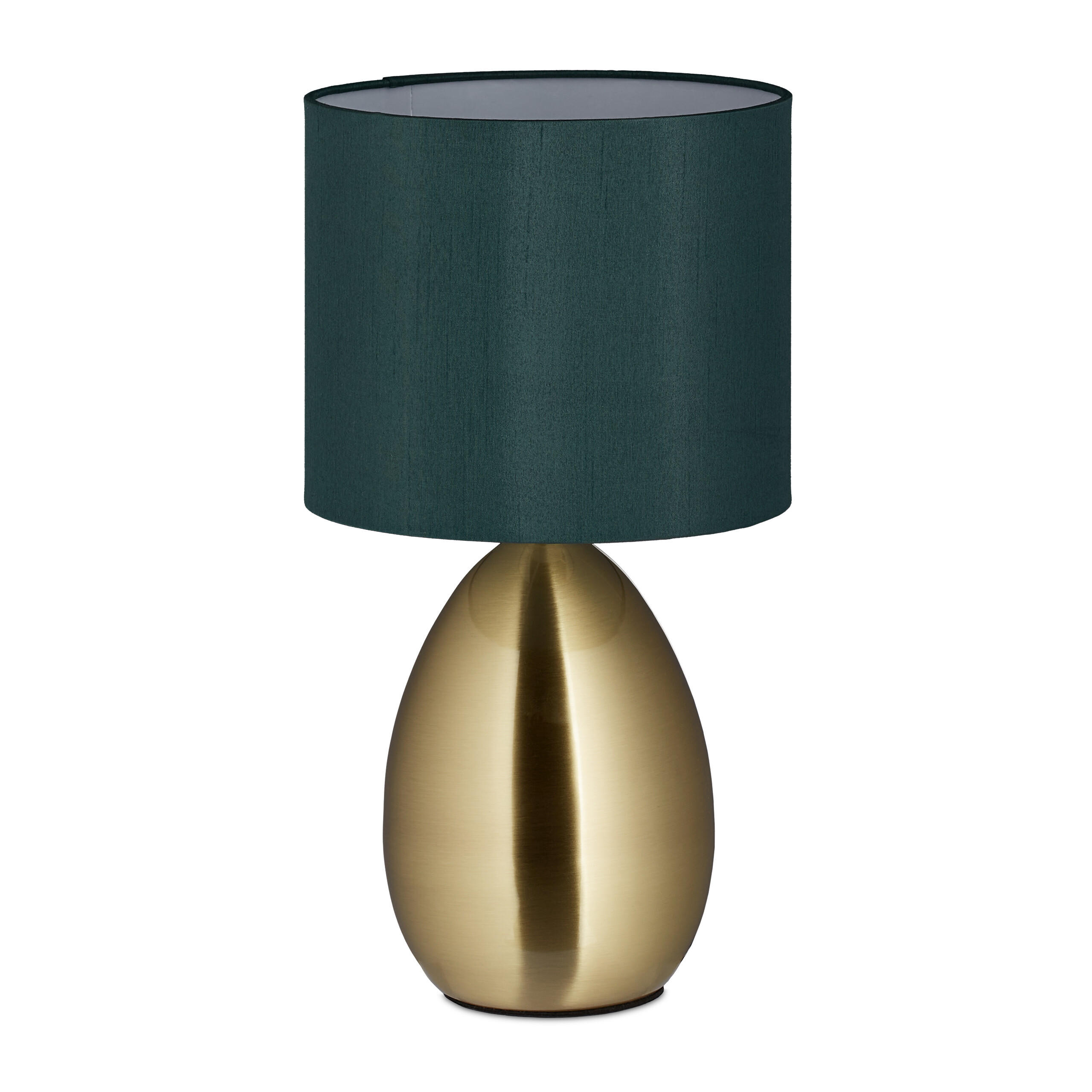 NACHTTISCHLAMPE Touch - Multicolor, Kunststoff/Textil (18/18/33.5cm) - Relaxdays