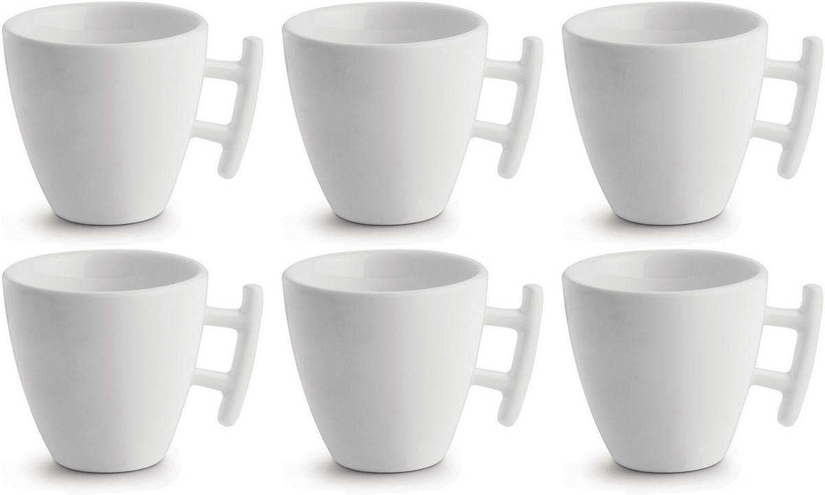 KAFFEETASSE Yong Squito 170 ml - Weiß - 6er-Pack - Weiß, Keramik (0.17L)