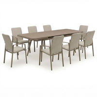 GARTENMÖBEL SET SUNNY VERANO 9er Set champagne - Champagner, Metall - IDIMEX