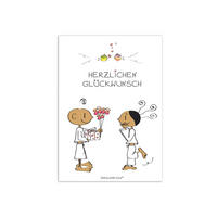 POSTKARTE Der Kleine Yogi Herzlichen Glückwunsch, 10er Pack, Papier / Pappe, 10.5 cm x 15 cm - Multicolor, Papier (15/1cm) - Goebel