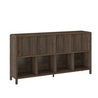SIDEBOARD Lukkodso - Walnussfarben, Holzwerkstoff (145/76.5/30cm) - [en.casa]