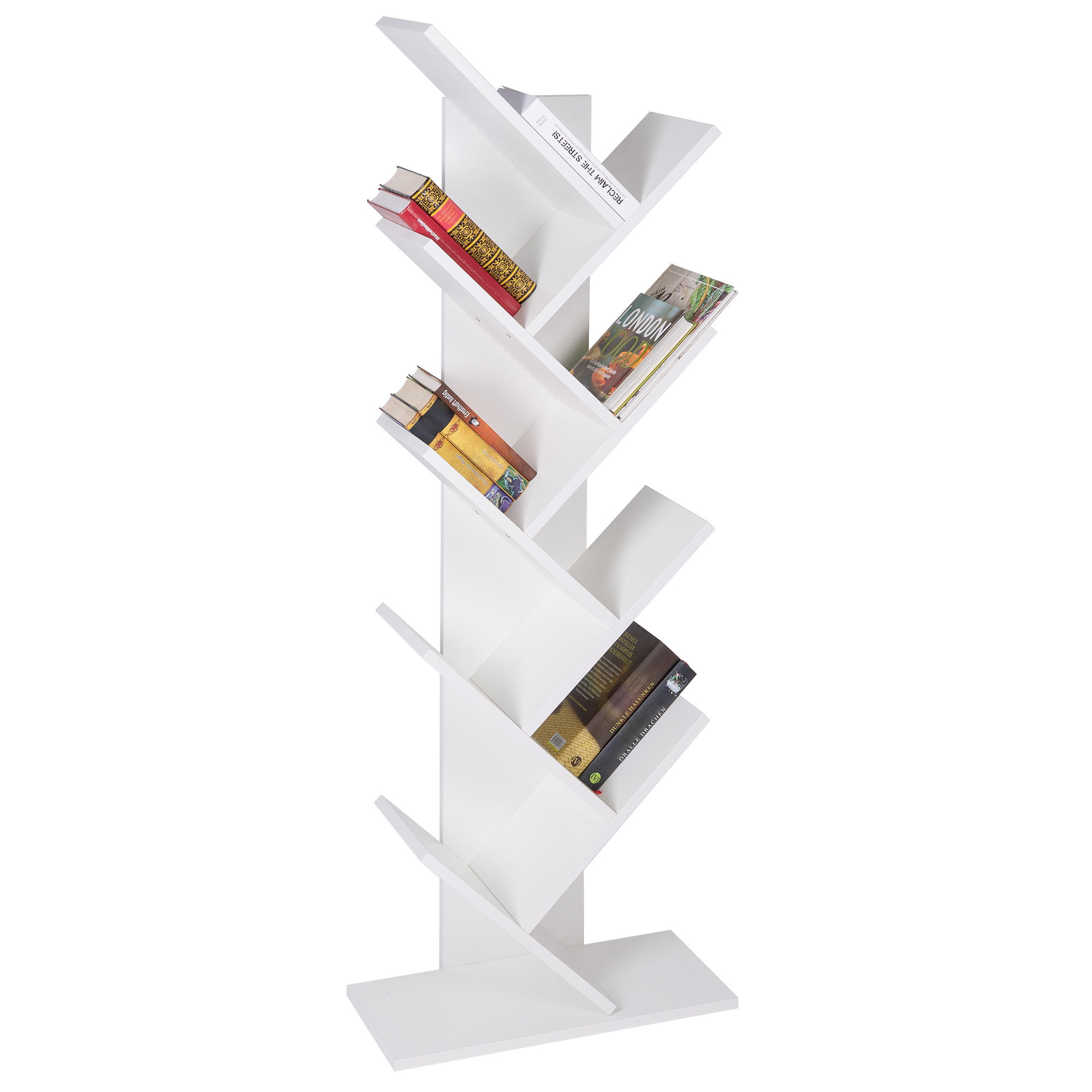 BÜCHERREGAL Weiß - Weiß, Holzwerkstoff (25/140/50cm) - ML-DESIGN