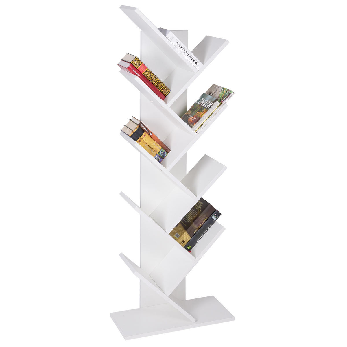 BÜCHERREGAL Weiß - Weiß, Holzwerkstoff (25/140/50cm) - ML-DESIGN