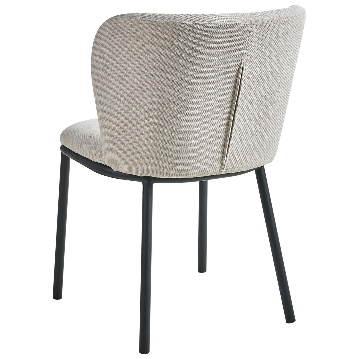 ESSZIMMERSTUHL 2er-Set Stoff Hellbeige Artesia - Beige, Textil (51/81/49cm) - Beliani