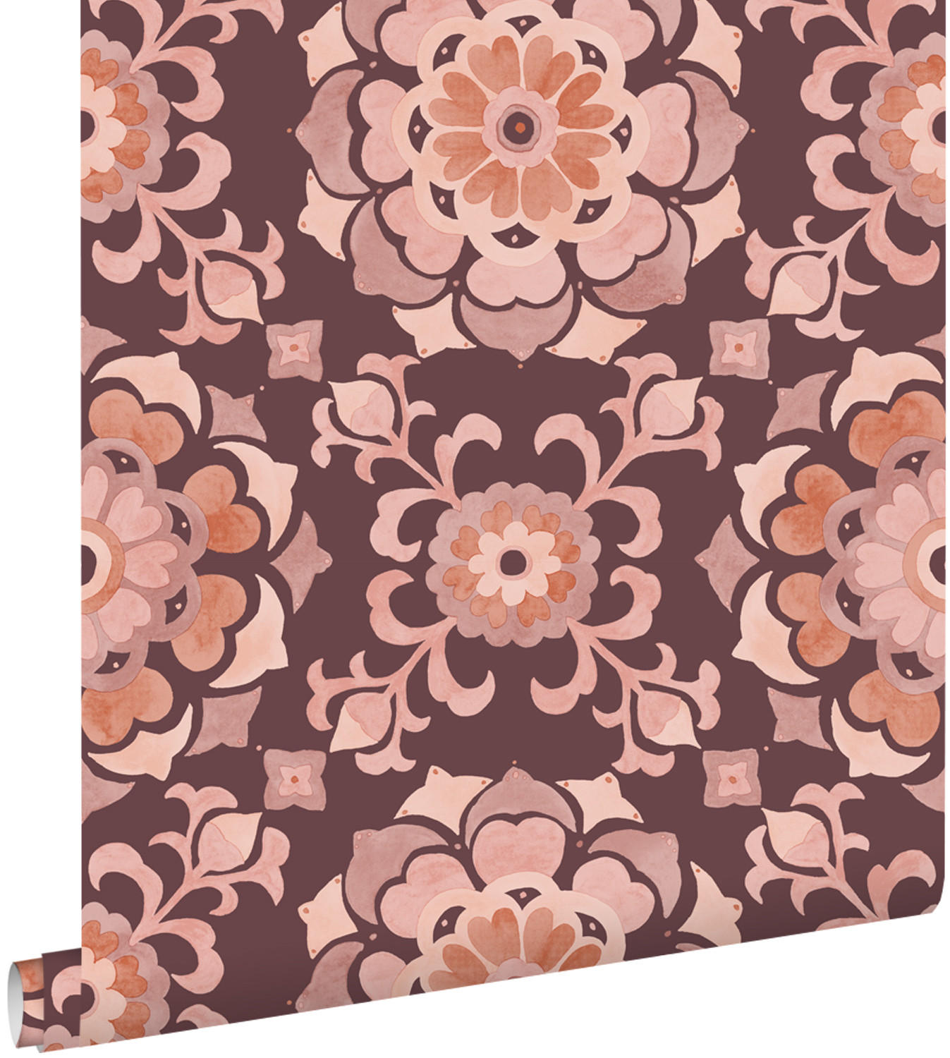 TAPETE Fliesenmuster 50 x 900 cm - Lila, Papier (50/900cm) - ESTAhome