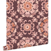 TAPETE Fliesenmuster 50 x 900 cm - Lila, Papier (50/900cm) - ESTAhome