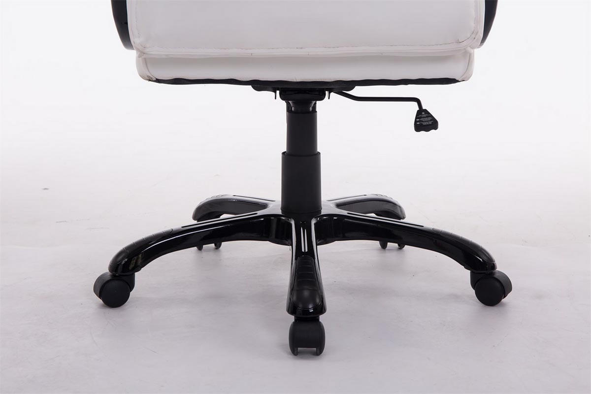 BÜROSTUHL Bigo 180, Kunstleder Weiß - Weiß, Kunststoff/Textil (66/124/72cm) - TPFLiving