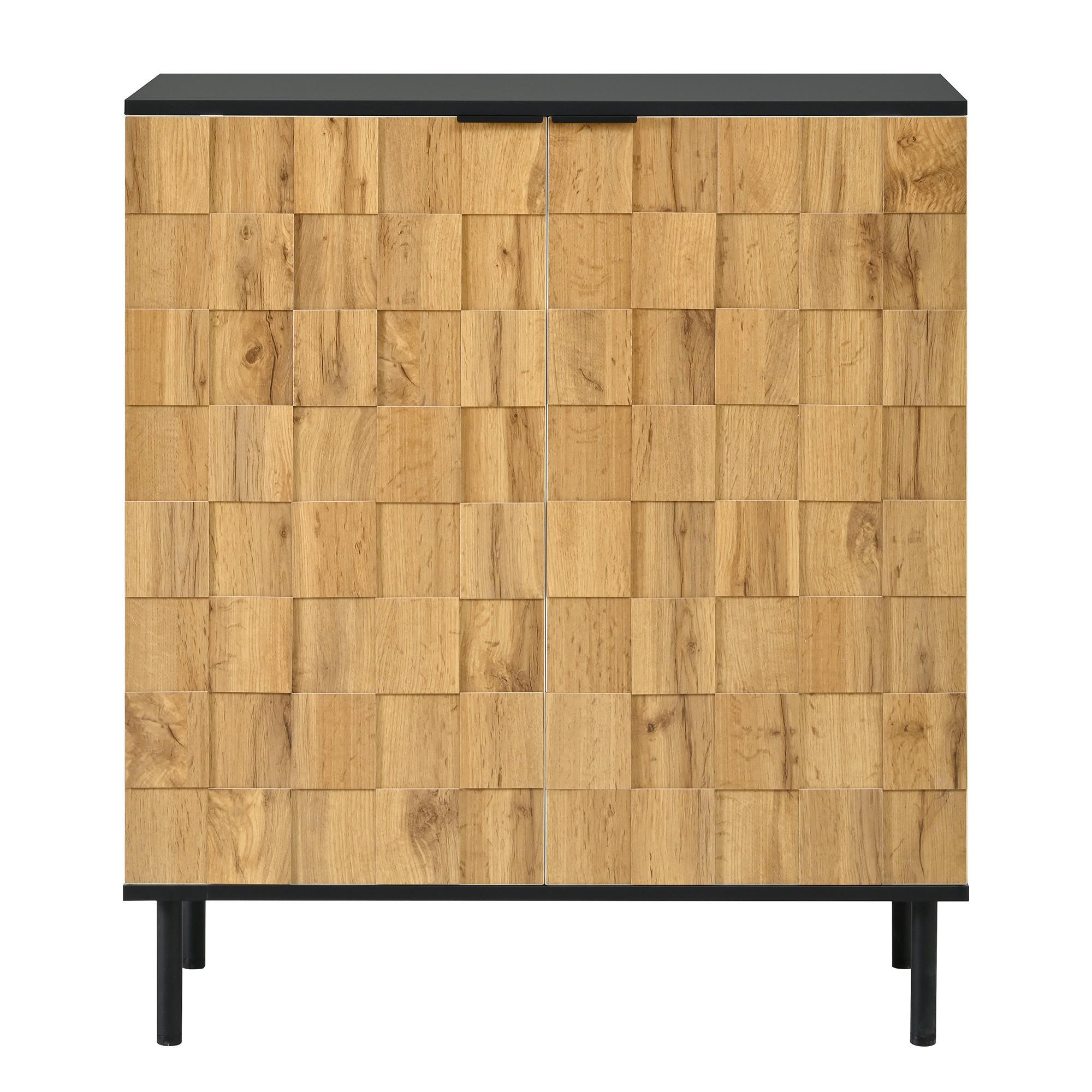 SCHUHSCHRANK Natur 80/35/91.5 cm - Naturfarben, Holzwerkstoff (80/91.5/35cm) - PANGIVO