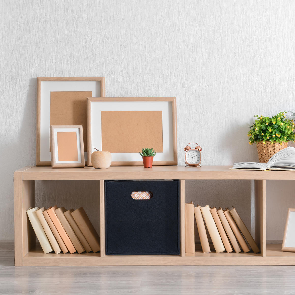 KÔŠ z filcu - čierna, textil (30/30/30cm) - Relaxdays