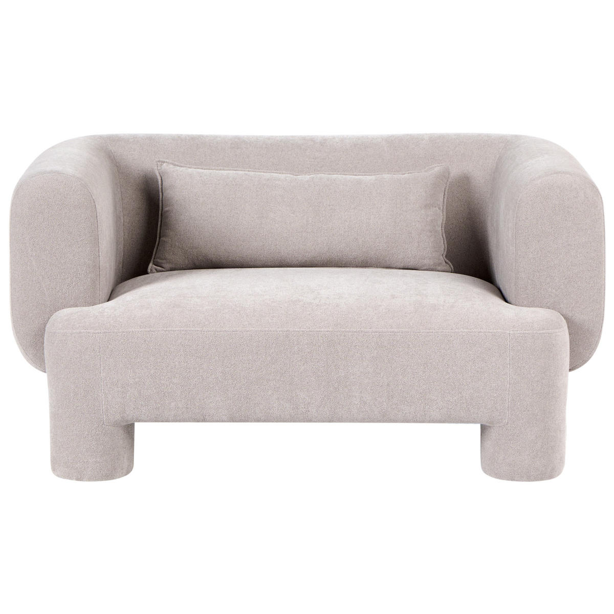 SOFA-SET 6-Sitzer Stoff Beige Hogbo - Beige, Textil (180/73/93cm) - Beliani