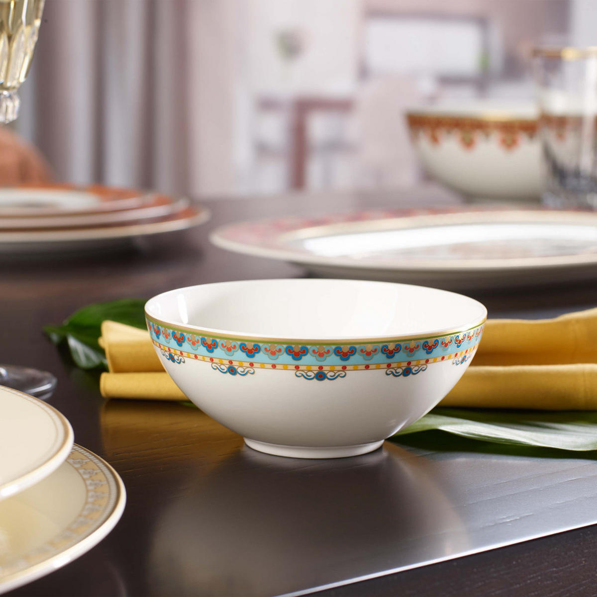 DESSERTSCHALEN Samarkand Aquamarin bunt 240 ml 6er Set - Multicolor, Keramik (13cm) - Villeroy & Boch