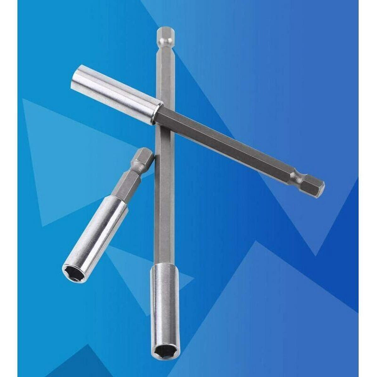 BIT-SATZ,VERLÄNGERUNGSSTANGE - Silberfarben, Metall (0.5/0.5/15cm) - LIBRATON