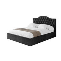 POLSTERBETT mit Bettkasten und Lattenrost, Bett mit Matratze H3/H4 - FALIO 120x200 Schwarz - Schwarz, Holzwerkstoff/Textil (120/200cm) - ALTDECOR