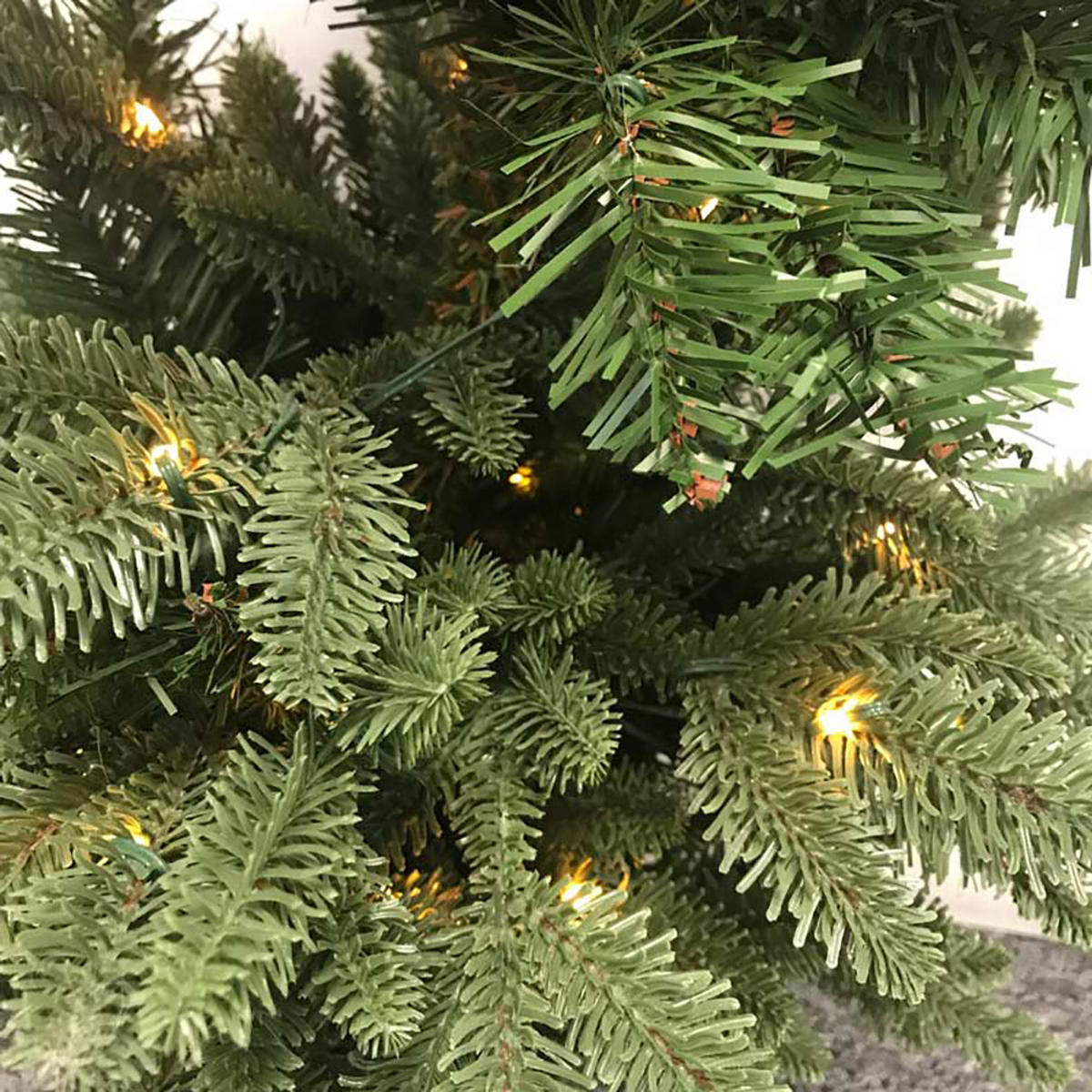 WEIHNACHTSBAUM mit Beleuchtung, 120 cm - Grün, Kunststoff (65/120cm)