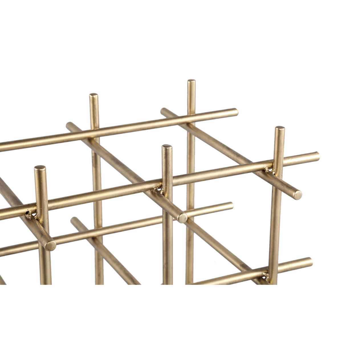 WEINREGAL Gordo Gold 40/24/40cm - Goldfarben, Metall (24/40/40cm) - PTMD Collection