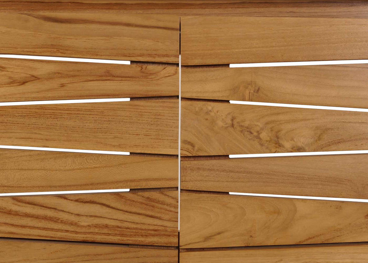 TEAK-WASCHBECKENUNTERSCHRANK Braun - Braun, Holz (81/87/56cm) - MCW