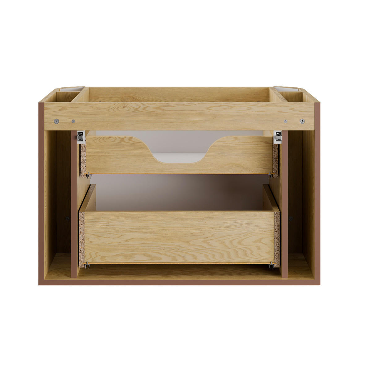 WASCHTISCH 80.4cm Mila Helle Eiche - Braun, Holzwerkstoff (80.4/54/46cm) - Petits-meubles