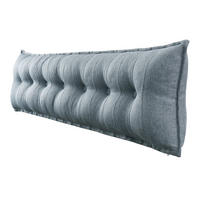 RÜCKENKISSEN Leinenlook Grau 200 cm - Grau, Textil (45/200cm) - Vercart