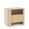 NACHTTISCH AMOS STO1-1S Abgerundeter Korpus, Eiche - Eichefarben, Holzwerkstoff/Kunststoff (58/52/39cm) - Komodee