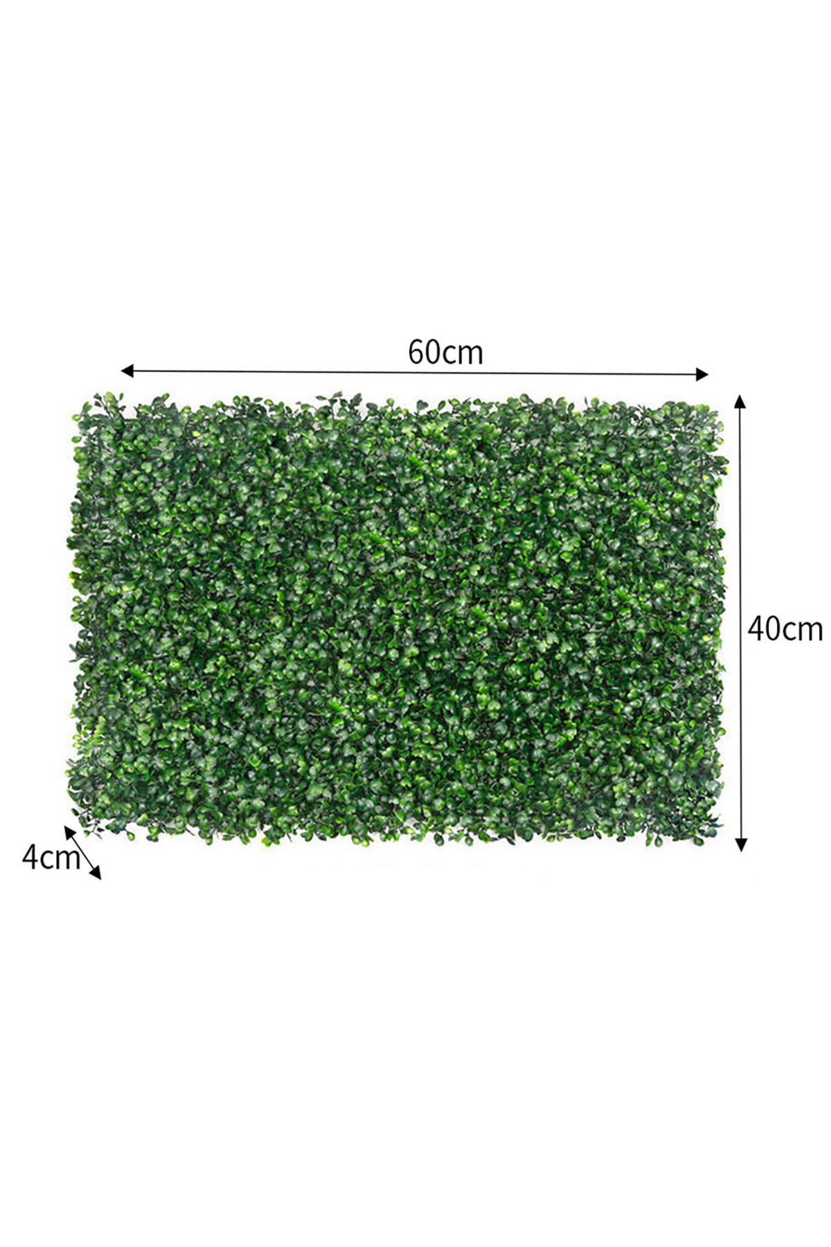 PFLANZENWAND-PANEELE 6er-set aus Kunststoff in Grün Pflegeleicht Vielseitig einsetzbar Einfach zu montieren 40 x 60 x 4 cm 1,9 kg - Grün, Kunststoff (4cm) - Livingandhome