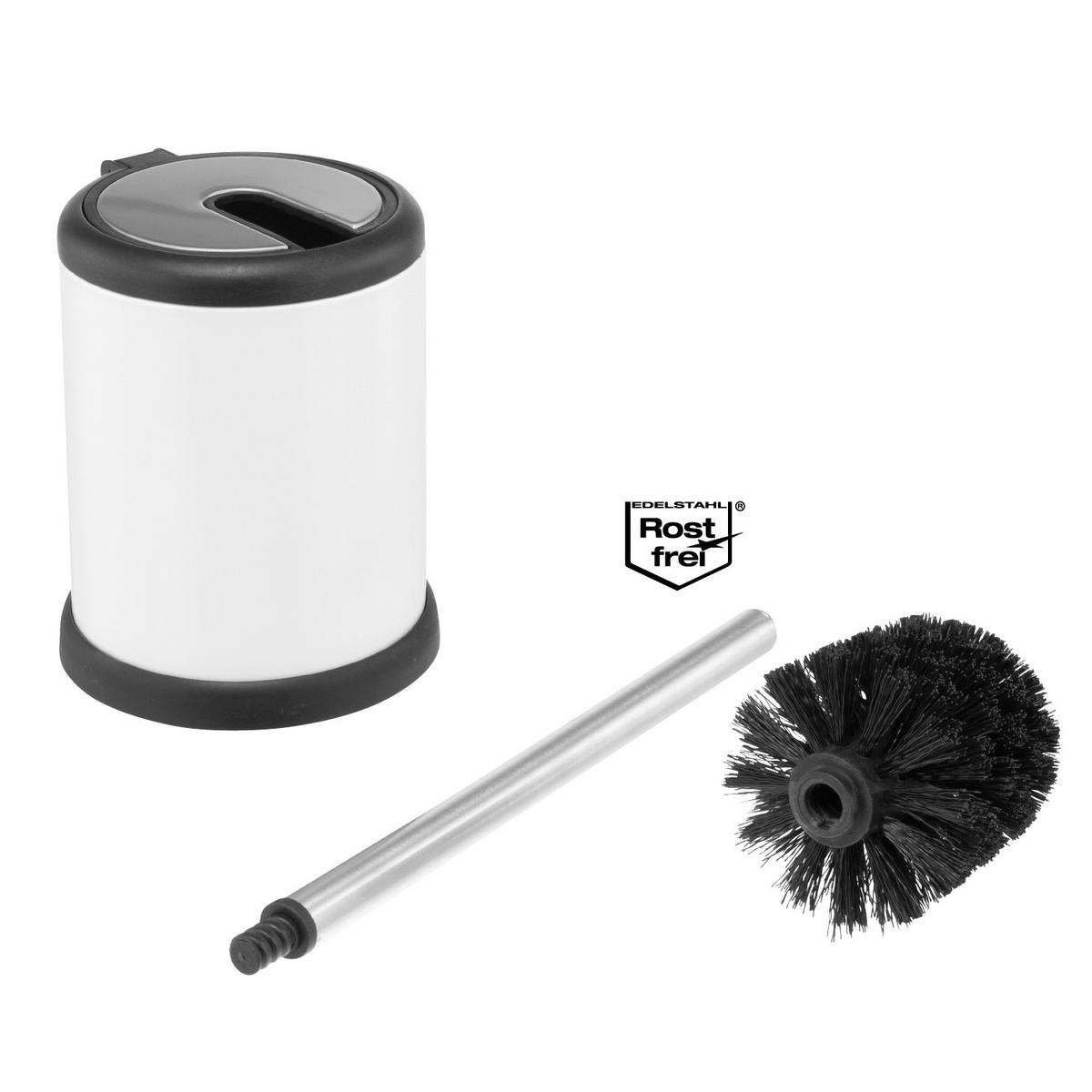 WC-GARNITUR, weiß - Weiß, Metall (11.5/38/11.5cm) - bremermann