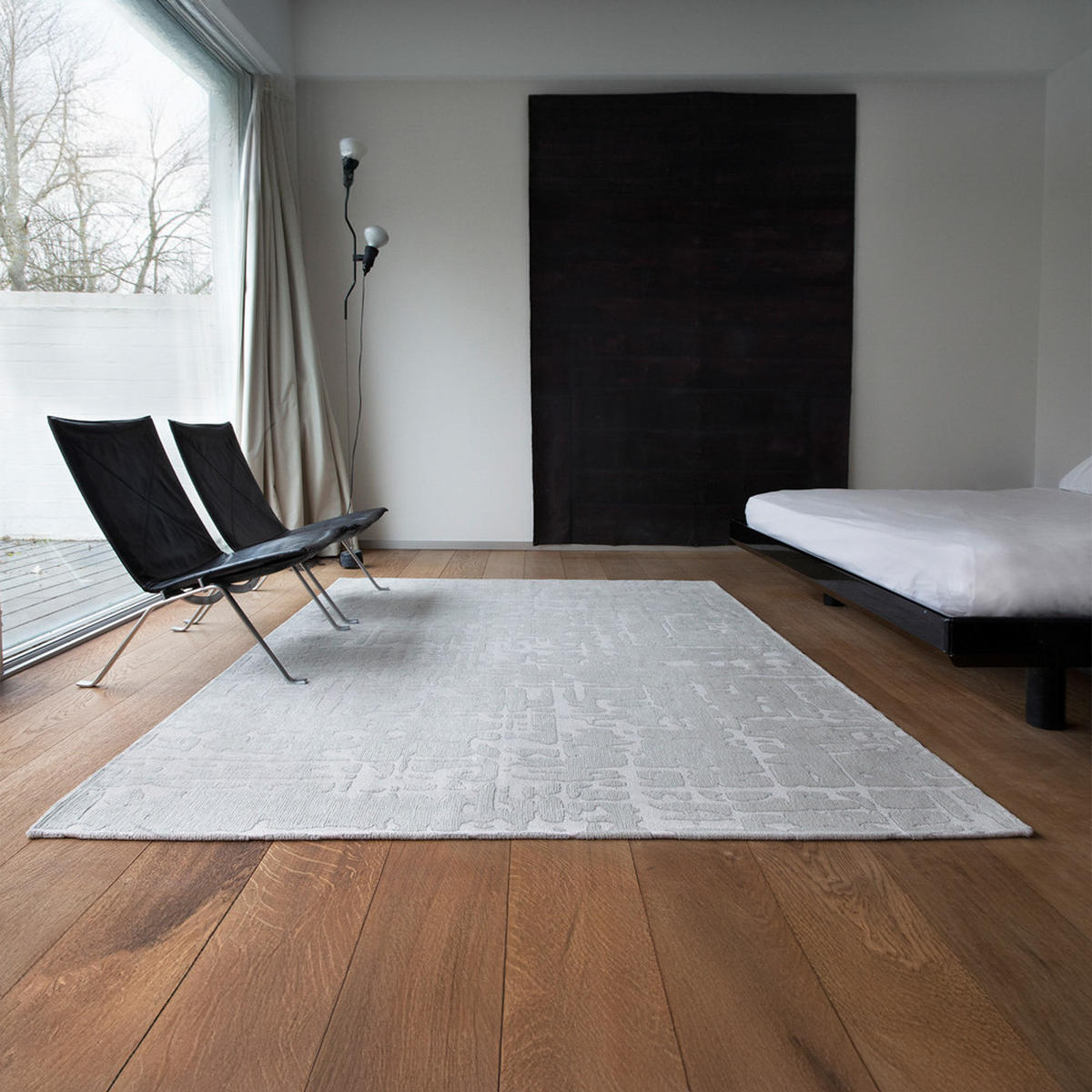TEPPICH Tsingy Oyster Structures 170/240 cm - Grau, Textil (170/240cm) - Louis De Poortere